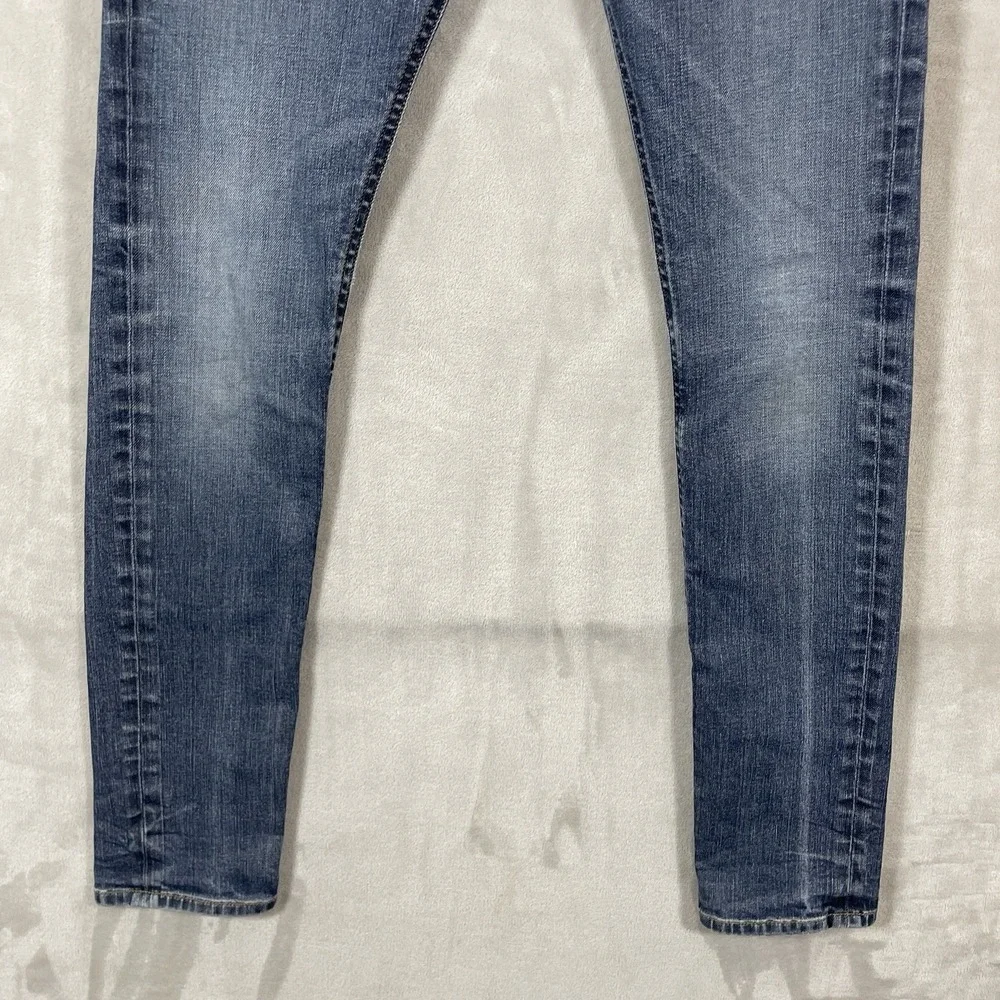 Diesel Thommer Slim Fit Denim Jeans Mens 29x32 Skinny Whisker Fade Distressed